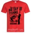 Мужская футболка Big Day of Fishing Красный фото