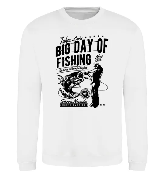 Свитшот Big Day of Fishing Белый фото