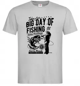 Мужская футболка Fishing day Красный фото Мужская футболка Fishing day Красный фото