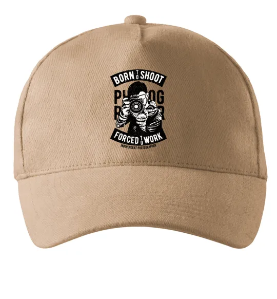 Кепка Born To Shoot Песочный фото