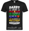 Мужская футболка Daddy superhero Черный фото