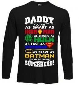 Лонгслив Daddy superhero
