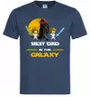 Мужская футболка Best dad in galaxy Темно-синий Мужская футболка Best dad in galaxy Темно-синий фото