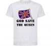 Детская футболка God save the queen Белый фото