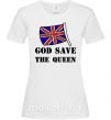 Жіноча футболка God save the queen Білий фото