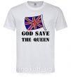 Мужская футболка God save the queen Белый фото