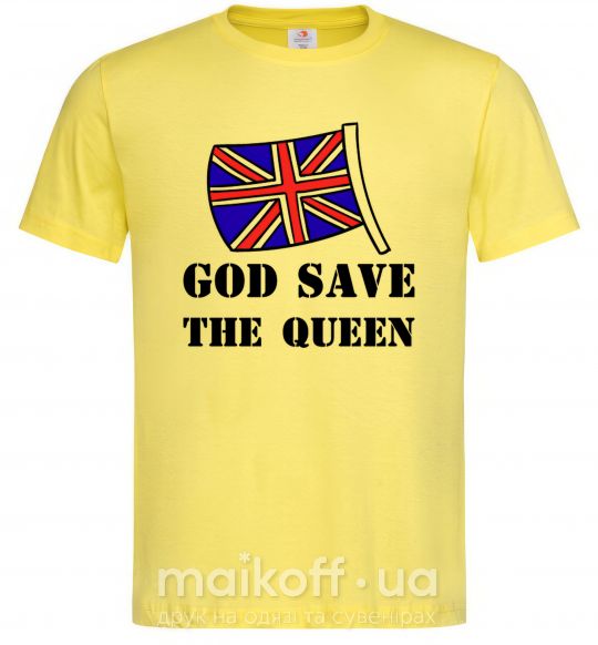 Чоловіча футболка God save the queen Лимонний фото