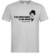 Мужская футболка A day without laughter ia day wasted Серый Мужская футболка A day without laughter ia day wasted Серый фото
