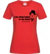 Женская футболка A day without laughter ia day wasted Красный Женская футболка A day without laughter ia day wasted Красный фото