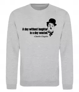 Світшот Первое апреля Сірий меланж фото