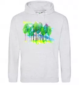 Мужская толстовка (худи) Save the trees Белый фото