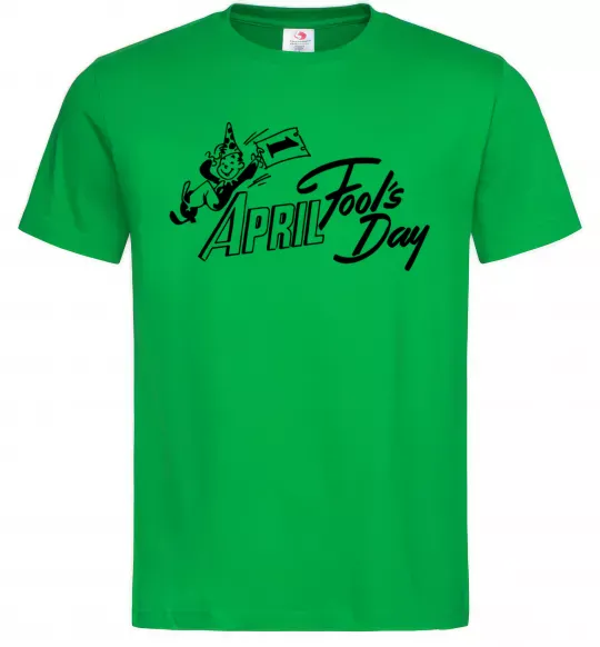 Чоловіча футболка Первое апреля Зелений фото