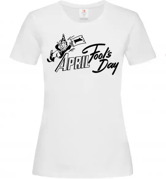 Жіноча футболка Первое апреля Білий фото