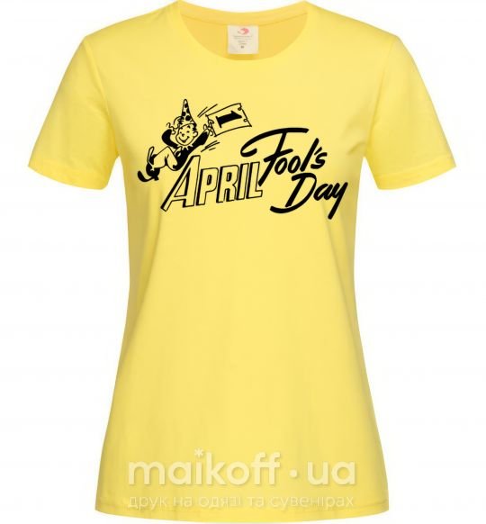 Женская футболка Первое апреля Лимонный фото