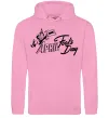 Женская толстовка (худи) Первое апреля Розовый фото