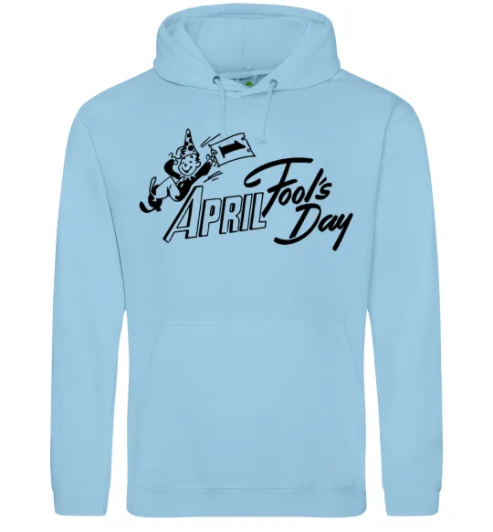 Женская толстовка (худи) Первое апреля Голубой фото
