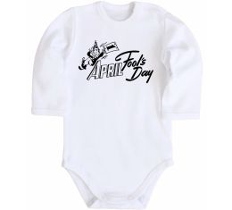 Детский боди Первое апреля