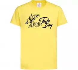 Дитяча футболка Первое апреля Лимонний фото