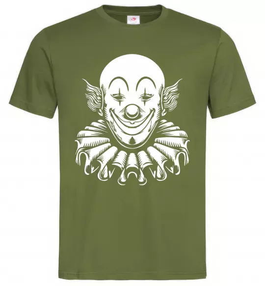 Мужская футболка Clown Оливковый фото