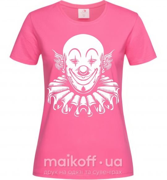 Жіноча футболка Clown Яскраво-рожевий фото