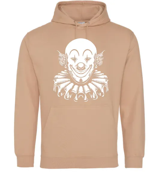 Женская толстовка (худи) Clown Песочный фото