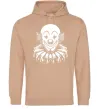 Женская толстовка (худи) Clown Песочный фото