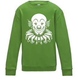 Детский Свитшот Clown Лаймовый фото