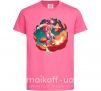 Детская футболка Космонавт скейтер Ярко-розовый фото