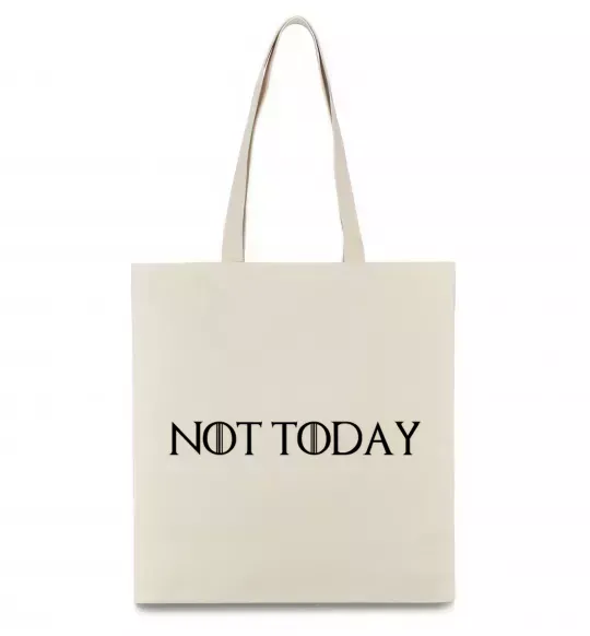 Еко-сумка Not today game of thrones Бежевий фото
