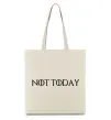 Еко-сумка Not today game of thrones Бежевий фото