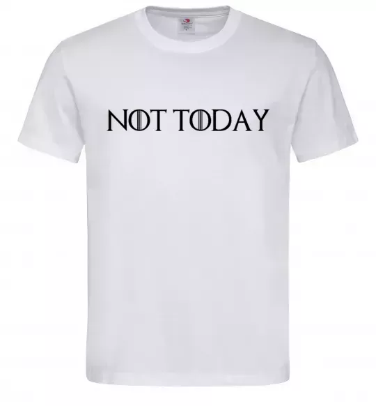 Мужская футболка Not today game of thrones Белый фото
