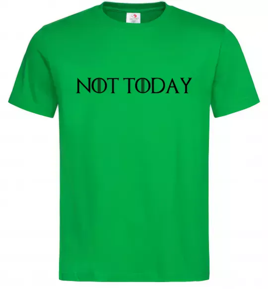 Мужская футболка Not today game of thrones Зеленый фото