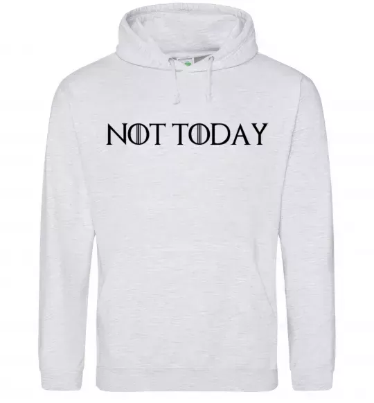 Жіноча толстовка (худі) Not today game of thrones Сірий меланж фото