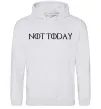 Жіноча толстовка (худі) Not today game of thrones Сірий меланж фото