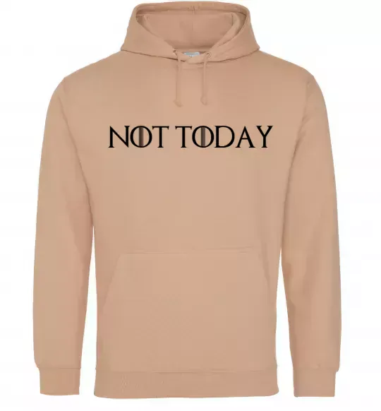 Жіноча толстовка (худі) Not today game of thrones Пісочний фото