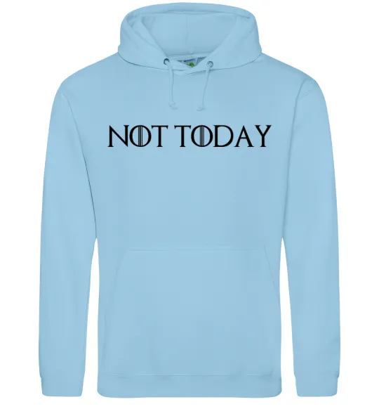 Жіноча толстовка (худі) Not today game of thrones Блакитний фото