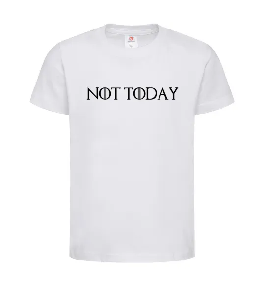 Дитяча футболка Not today game of thrones Білий фото