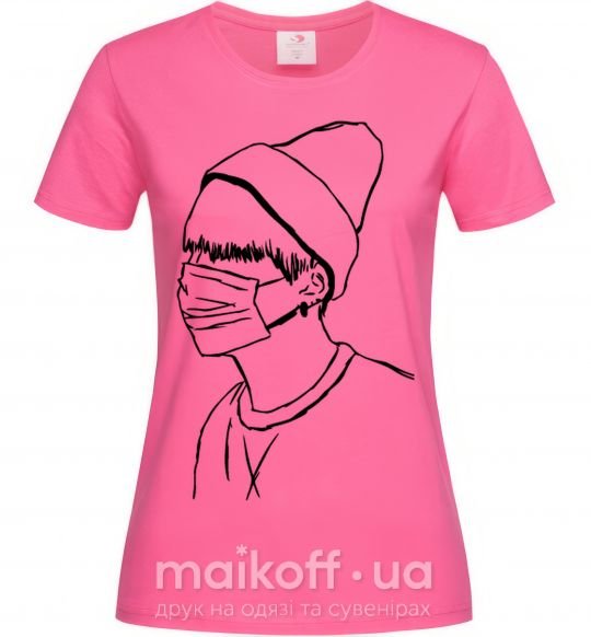 Жіноча футболка Шуга Яскраво-рожевий фото