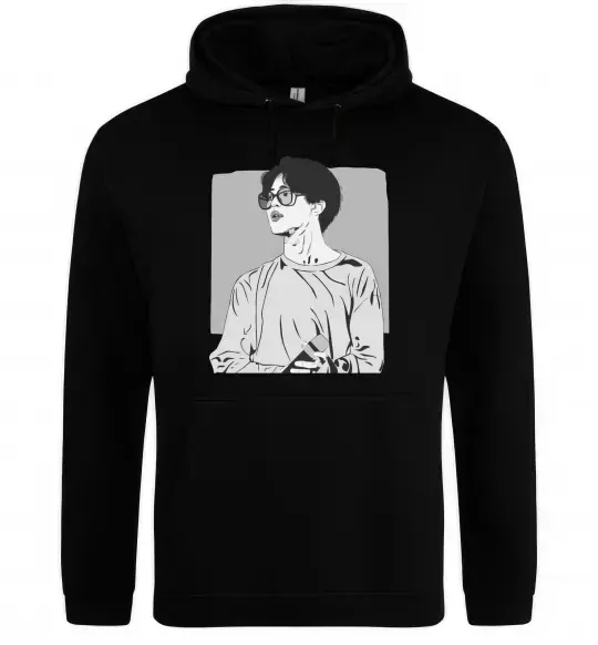 Женская толстовка (худи) Чимин Черный фото