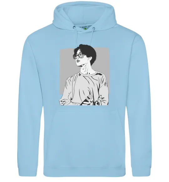 Жіноча толстовка (худі) Чимин Блакитний фото