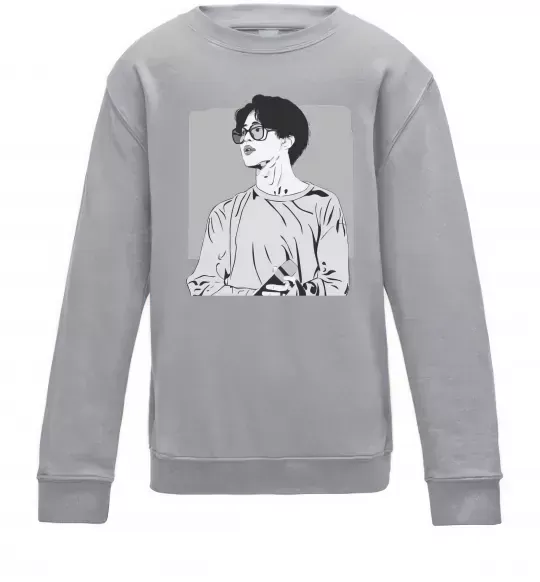 Дитячий світшот Чимин Сірий меланж фото