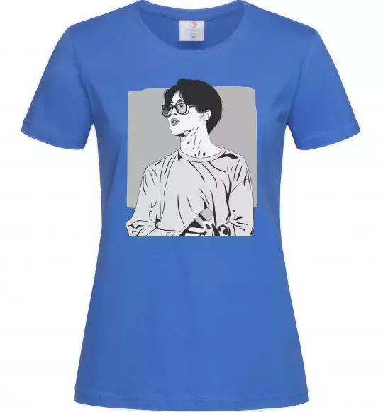 Женская футболка Чимин Ярко-синий фото