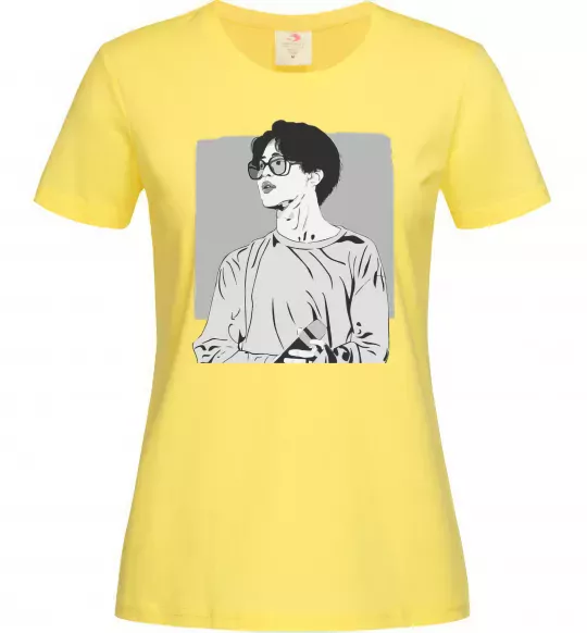 Женская футболка Чимин Лимонный фото