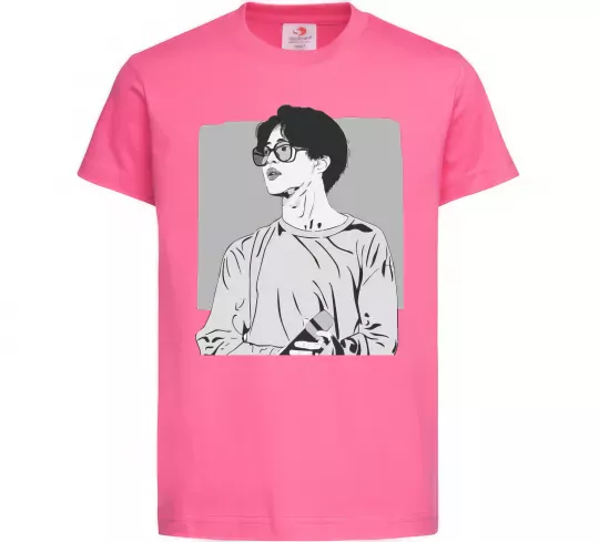 Дитяча футболка Чимин Яскраво-рожевий фото