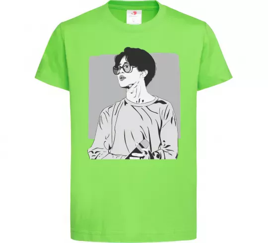 Дитяча футболка Чимин Лаймовий фото