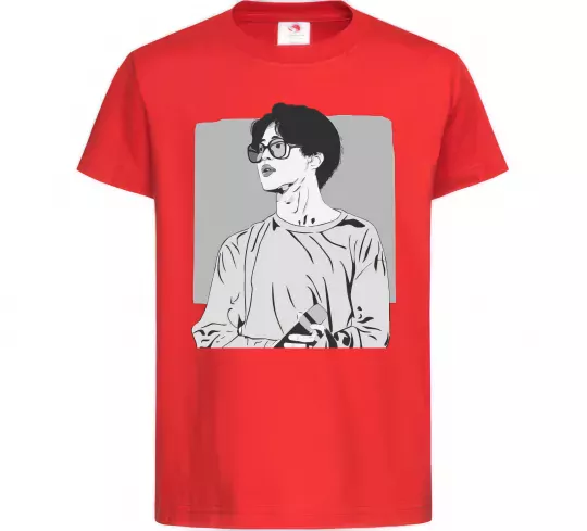 Дитяча футболка Чимин Червоний фото