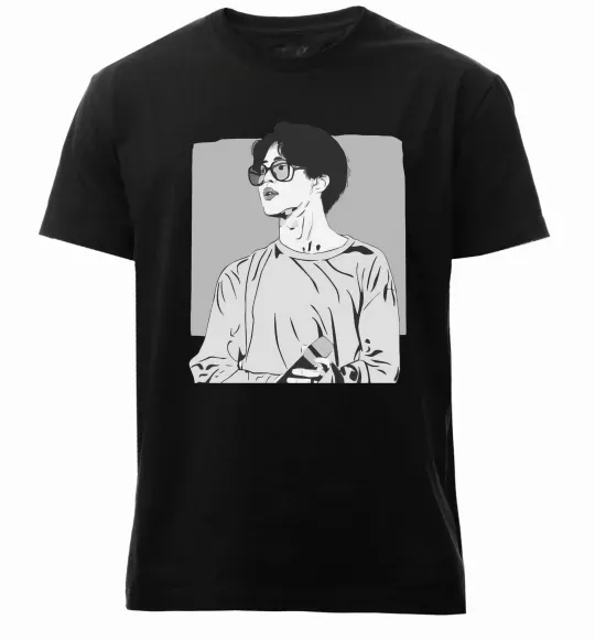 Мужская премиум футболка Чимин Черный фото