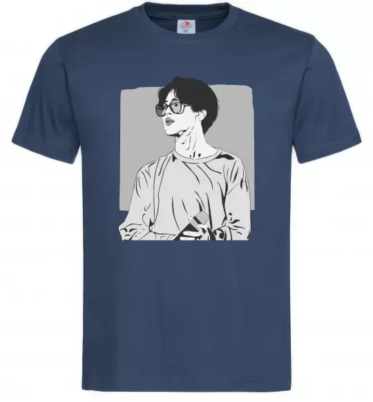 Мужская футболка Чимин Темно-синий фото