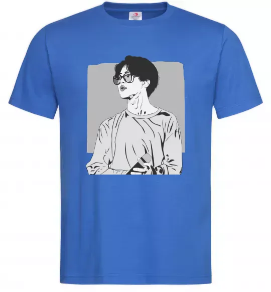 Мужская футболка Чимин Ярко-синий фото