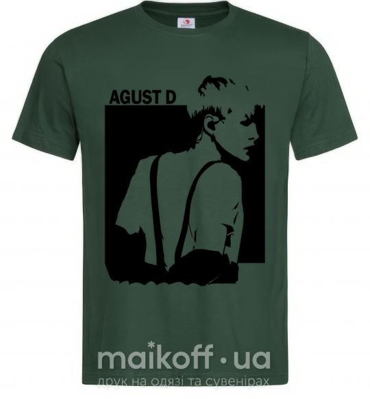 Мужская футболка August D Темно-зеленый фото